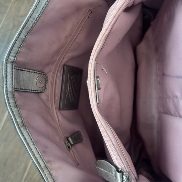 Coach Penelope Lurex Gallery Signature Tote - Picture 7 of 12